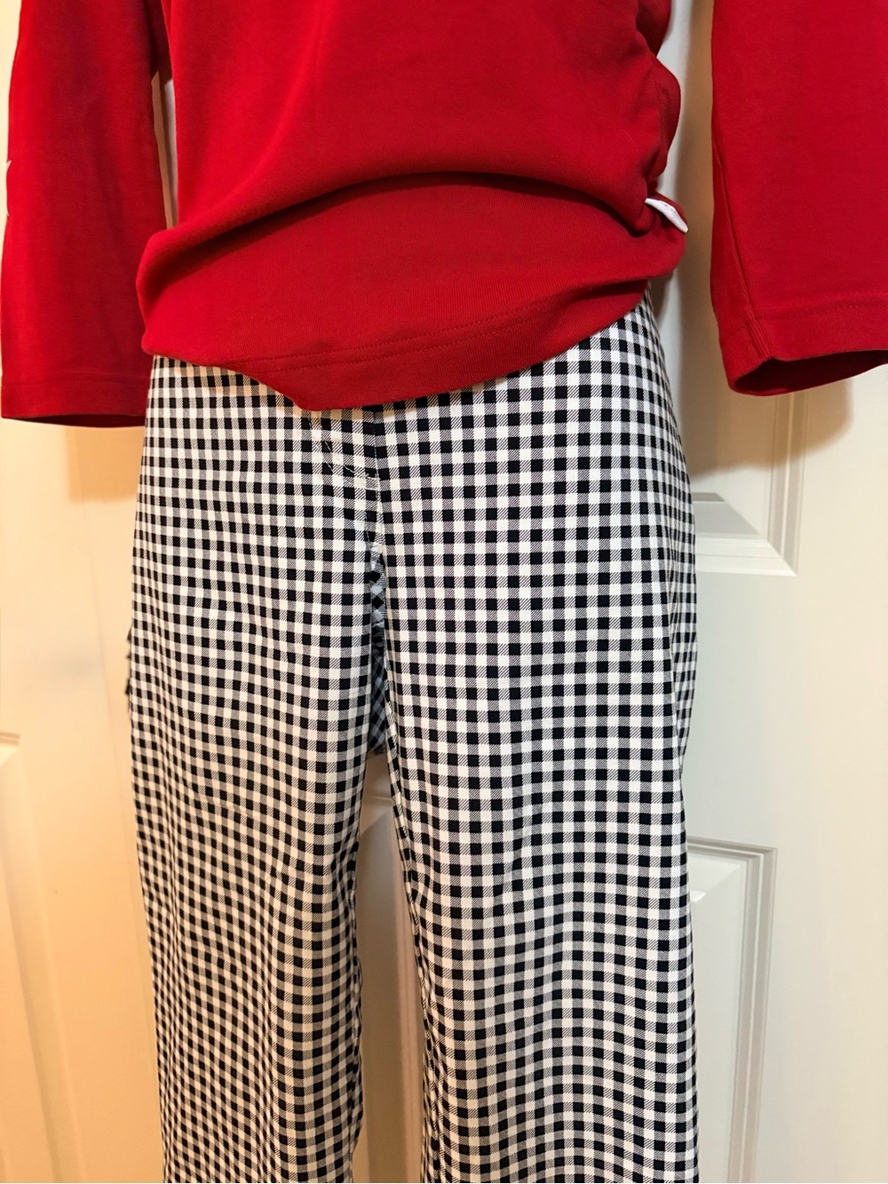 Black & White Gingham Pants (only sold) size M